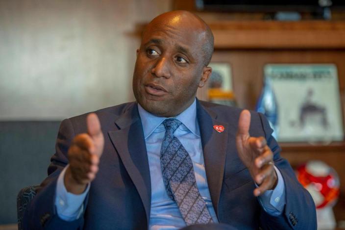 Kansas City Mayor Quinton Lucas talked in October 2022 about a ballot measure to determine funding of the Kansas City Police Department.