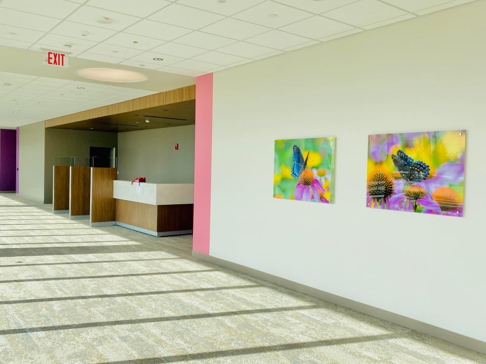 Registration area at the new Aurora Medical Center - Sheboygan County medical office building.