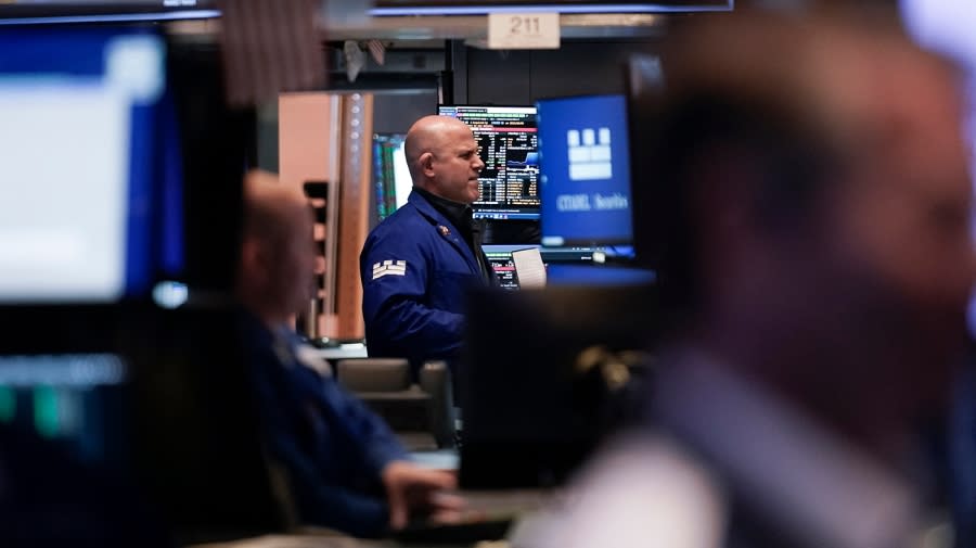 <em><sub>Traders work on the floor at the New York Stock Exchange in New York, Wednesday, May 3, 2023. Stocks are drifting ahead of what Wall Street hopes will be the last hike to interest rates for a long time. (AP Photo/Seth Wenig)</sub></em>