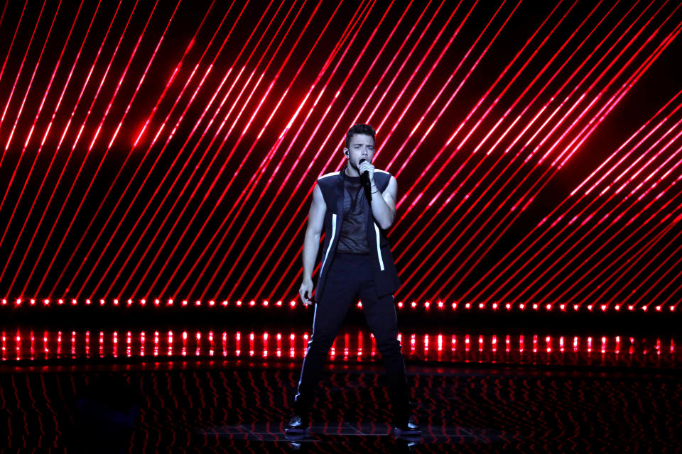 Luca Hanni 2019 beim Eurovision Song Contest (Bild: Reuters)