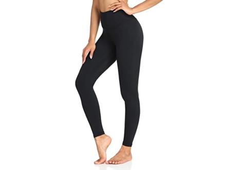 HUE Women's Curl Up Waistband Ultra Brushed Leggings, Black, X-Small at   Women's Clothing store