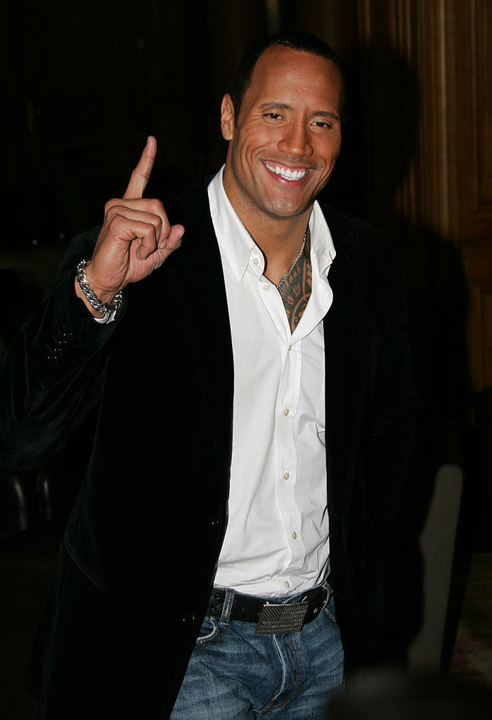 The Rock smiling