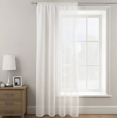 Trade heavy window treatments for sheer and voile styles