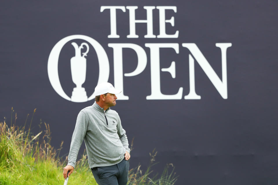 Lucas Glover looks on the 18th green during the second round of the 148th Open Championship held on the Dunluce Links at Royal Portrush Golf Club on July 19, 2019 in Portrush, United Kingdom. (Photo by Francois Nel/Getty Images)