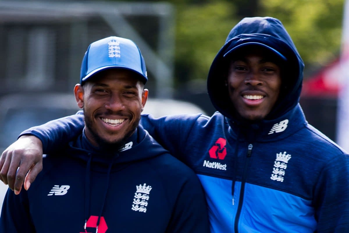 Chris Jordan, left, and Jofra Archer are great friends (Liam McBurney/PA) (PA Archive)