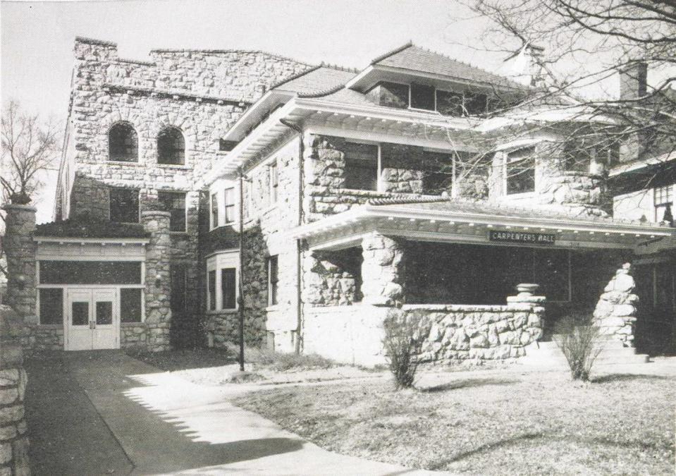 Carpenters’ Hall at 3114 Paseo in 1959. From the cover of Labor’s Annual Directory and Buyers Guide - Kansas City, MO. Provided by Missouri Valley Special Collections, Kansas City Public Library in Kansas City, Missouri.