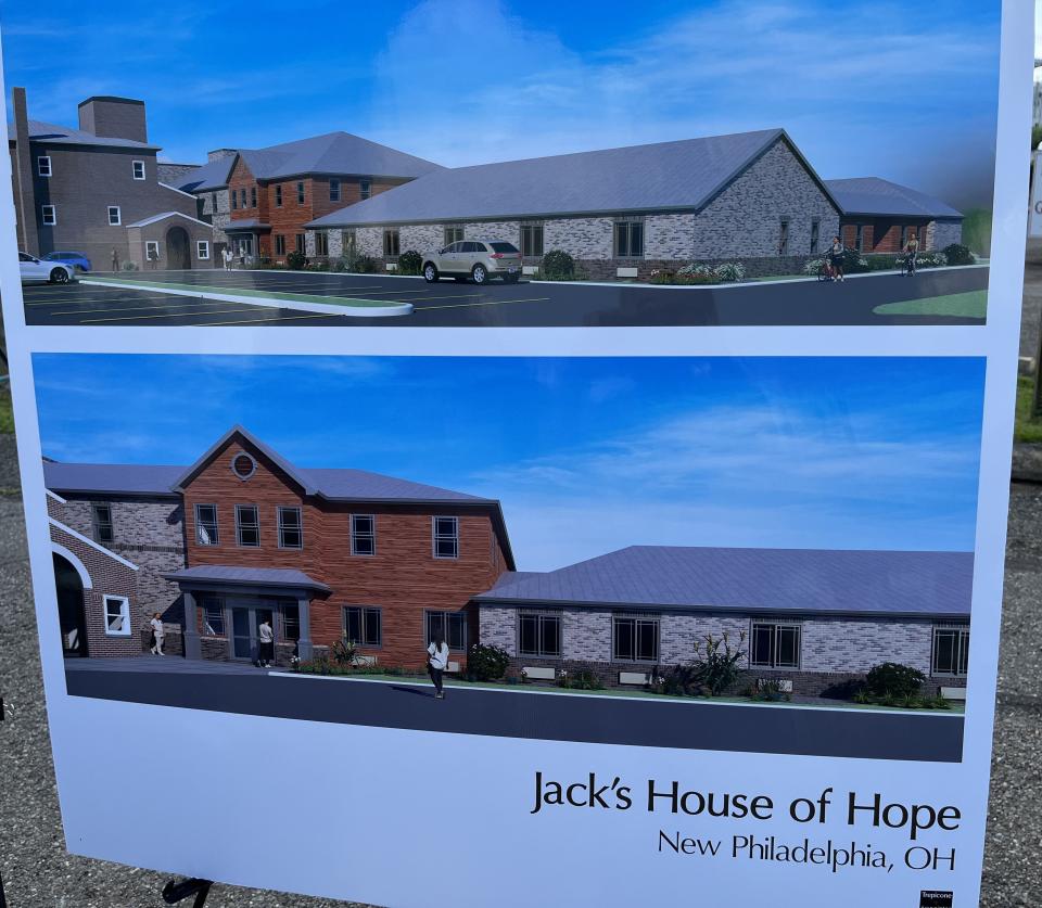 This artist's rendering shows the new Jack's House of Hope homeless shelter in New Philadelphia.