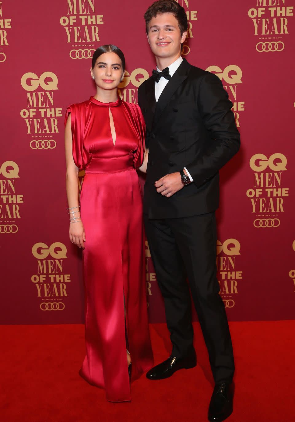 Ansel attended the GQ Men of the Year awards with his gorgeous girlfriend Violetta Komyshan. Source: Getty