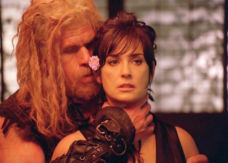 Ron Perlman and Demi Moore in Bunraku. (ARC Entertainment)