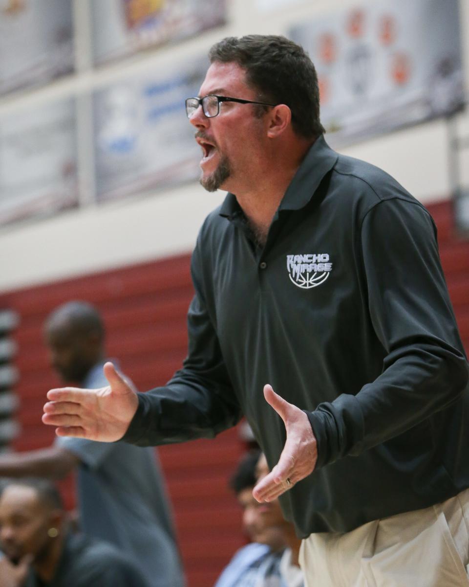 Rancho Mirage beats Victor Valley 71-63 during their home game as Rob Hanmer picked up his 409th coaching win, the most in desert history.