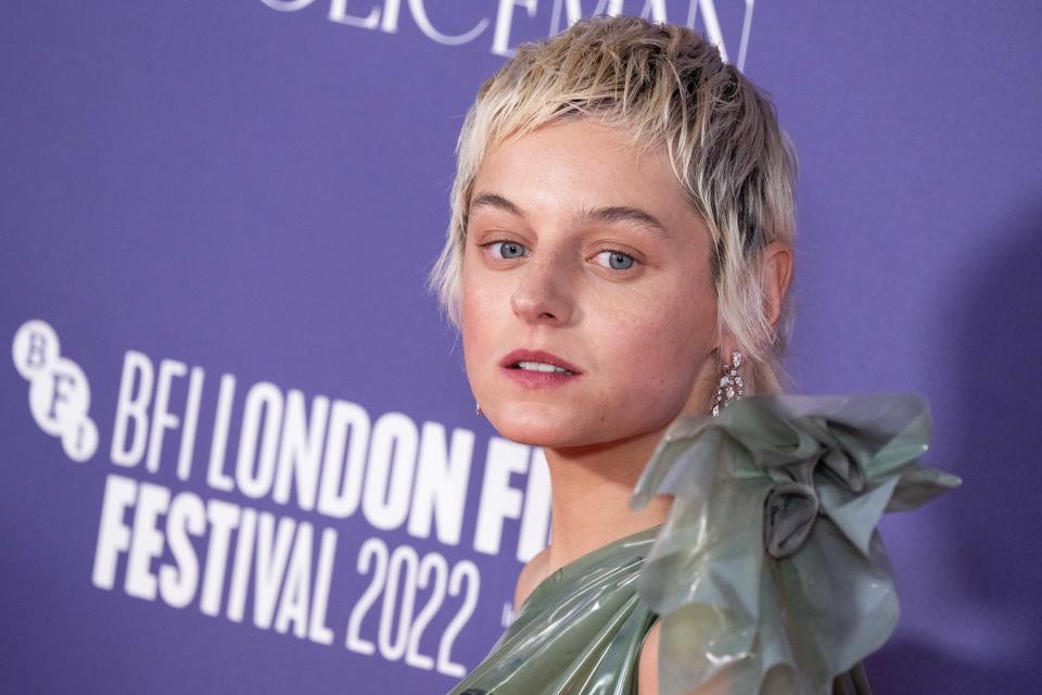 Emma Corrin bei der London-Premiere von “My Policeman” (Bild: Jeff Spicer/Getty Images for BFI)