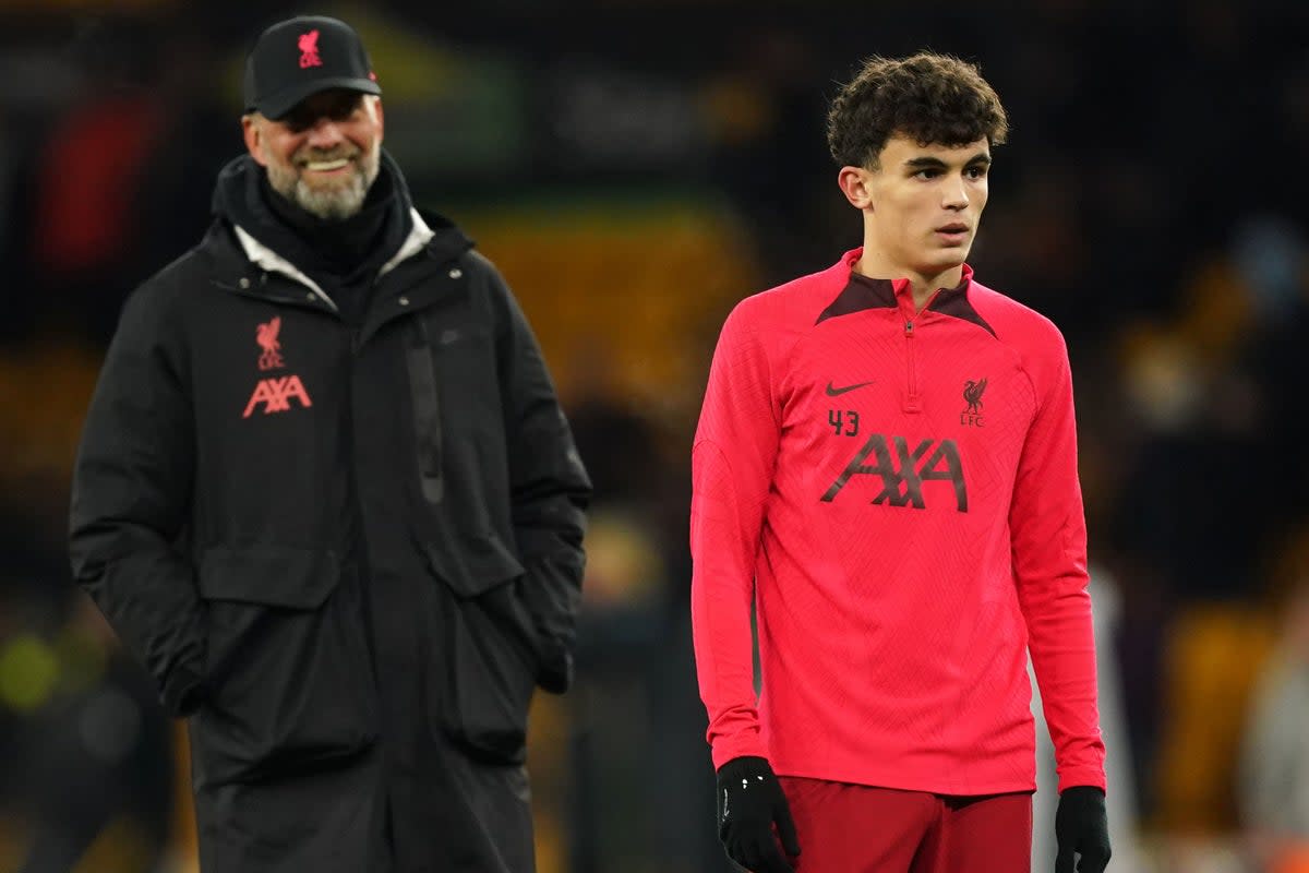 The unexpected emergence of teenager Stefan Bajcetic this season has not altered manager Jurgen Klopp’s transfer plans for the summer (Mike Egerton/PA) (PA Wire)