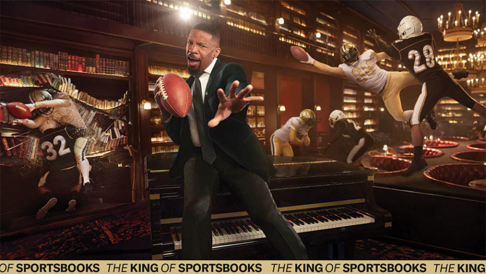 Jamie Foxx in an ad for BETMGM. Building a sports empire in a city with legal gambling was a fraught proposition.