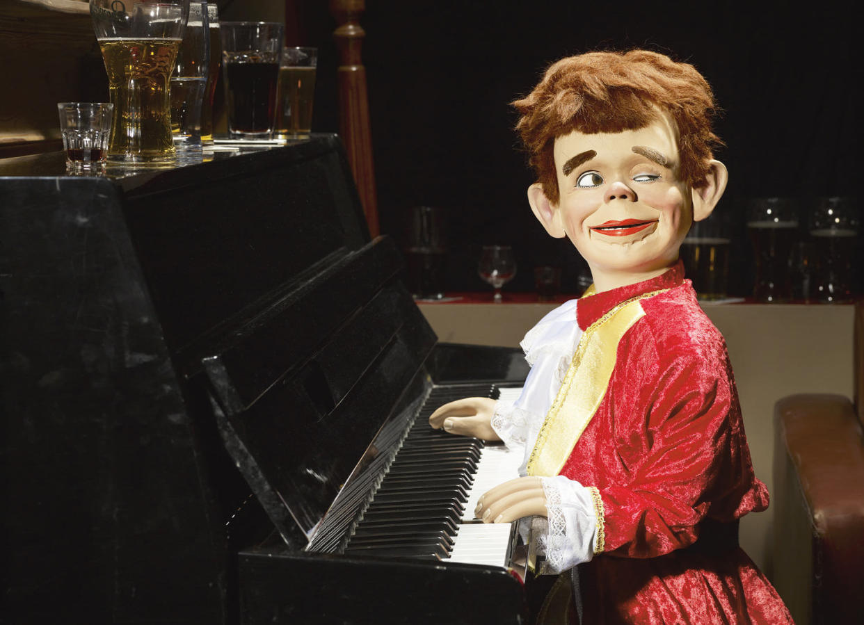 Ventriloquist doll playing piano (Alan Powdrill / Getty Images)