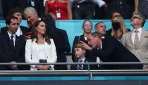 <p>The Duchess of Cambridge sported the English soccer team's colors while <a href="https://www.townandcountrymag.com/society/tradition/a36992134/prince-george-kate-middleton-william-european-championship-final-2021-photos/" rel="nofollow noopener" target="_blank" data-ylk="slk:attending the England vs. Italy championship match;elm:context_link;itc:0;sec:content-canvas" class="link ">attending the England vs. Italy championship match</a>. She chose a white blazer, white top, and bright red beaded earrings, <a href="https://www.harpersbazaar.com/celebrity/latest/a36998153/kate-middleton-red-beaded-earrings-soccer-game/" rel="nofollow noopener" target="_blank" data-ylk="slk:reportedly;elm:context_link;itc:0;sec:content-canvas" class="link ">reportedly</a> from brand Blaiz.</p><p><a class="link " href="https://blaiz.co.uk/collections/earrings/products/blaiz-red-beaded-earrings-bbz8-r" rel="nofollow noopener" target="_blank" data-ylk="slk:Shop the Earrings;elm:context_link;itc:0;sec:content-canvas">Shop the Earrings</a></p>