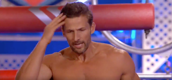 After appearing on the show in 2017, Tim Robards returned to the Ninja Warrior obstacle course last night. But it didn’t seem to be a case of second time lucky for Australia’s first Bachelor, as he sustained an injury quite early on in the challenge. Source: Channel Nine