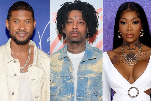 <p>Marcus Ingram/Getty Images, Prince Williams/Wireimage, Frazer Harrison/Getty Images</p> Usher; 21 Savage; Summer Walker