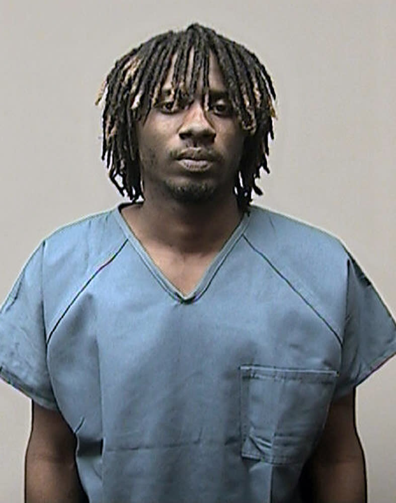 This photo provided by the Dane County Sheriff’s Office shows Eric D. Bass. Bass, Michon A. Thomas, and Kristopher J. Hughes face sexual assault and armed robbery charges after police said they broke into a Madison home looking for money, found a man and his wife lying in bed and assaulted the woman, who was six months pregnant, after beating her husband. (AP Photo/Dane County Sheriff’s Office)