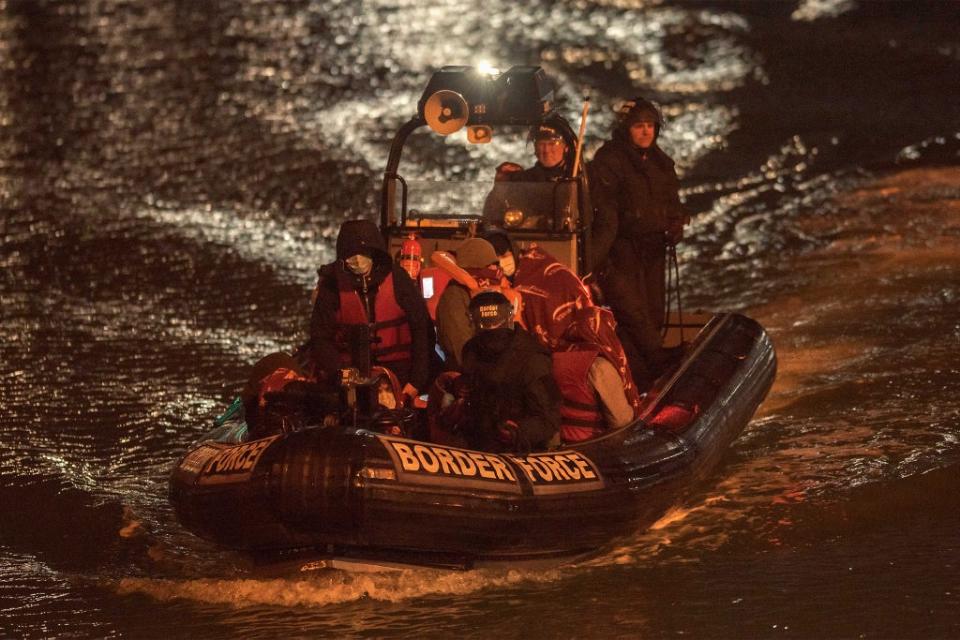 ‘Most of the people crossing the Channel are having their asylum claims upheld,’ said Andrew Mitchell MP (EPA)