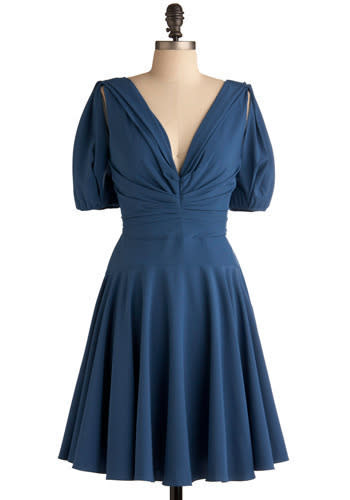 This "visions of blue" dress has been likened to Middleton's style.