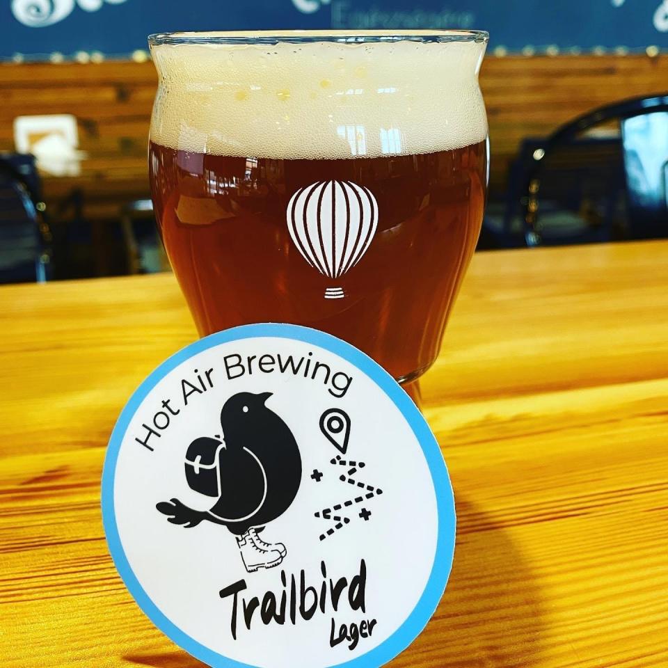 Hot Air Brewing's Trailbird Lager is “a fest beer that Jay brewed for Oktoberfest, and it was so delicious and we loved it, so then we kind of turned it into a winter lager,” owner Katie Davidson said.