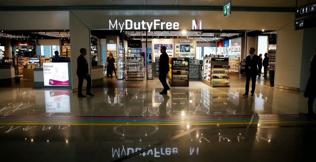 A Duty Free shop inside the new satellite facility for Munich Airport's Terminal 2
