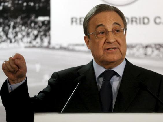 Florentino Perez appears to be furious at Pochettino's comments (Reuters)