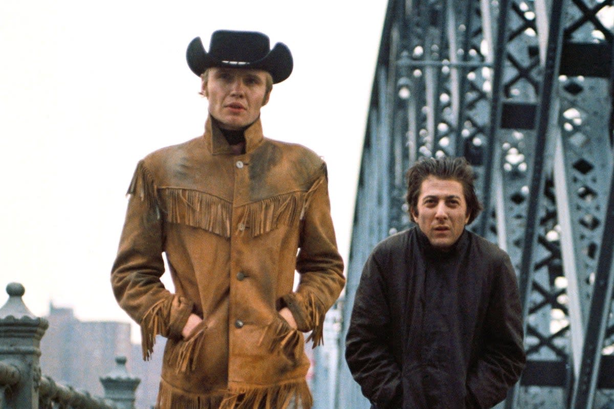 A long time ago: Voight and Dustin Hoffman in the seminal ‘Midnight Cowboy’ (Shutterstock)