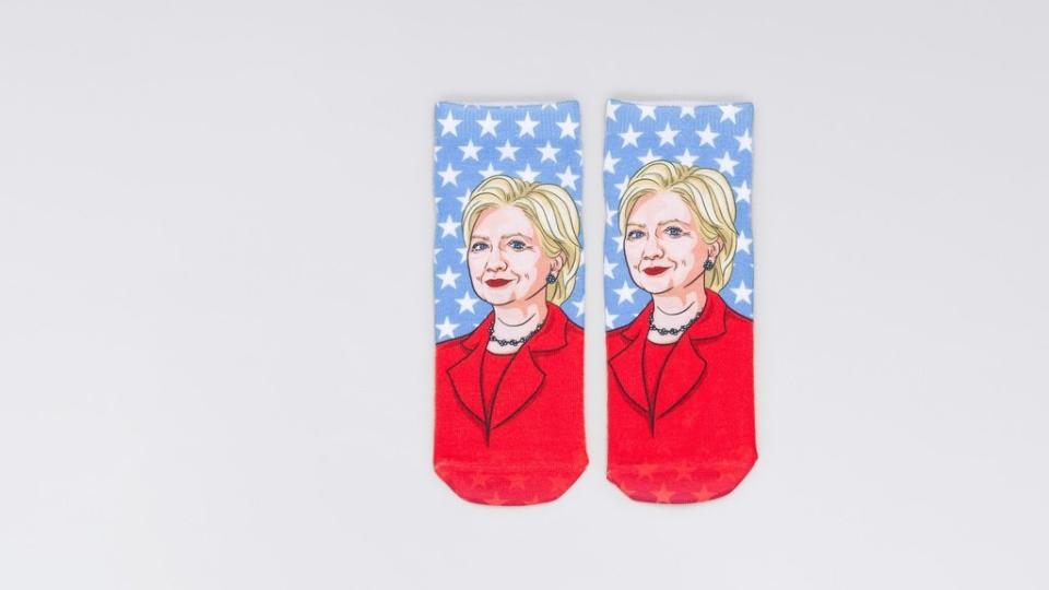 $8 at <a href="http://www.wildfang.com/hillary-socks114296.html" target="_blank">Wildfang</a>