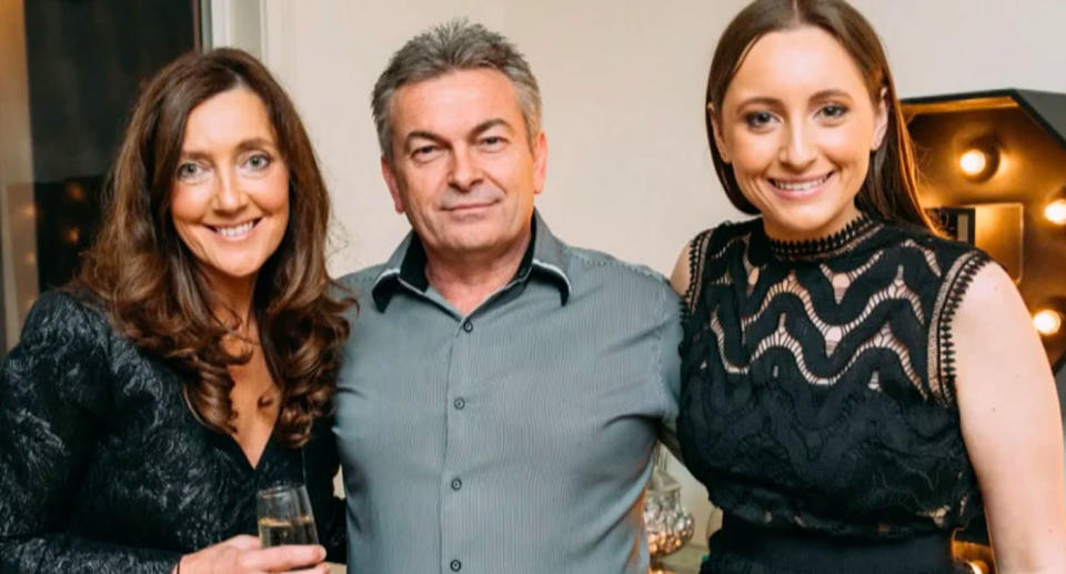 Sarah Ristevski (right) has given her first interview since her father, Borce (centre), pleaded guilty to the manslaughter of her mum, Karen (left).