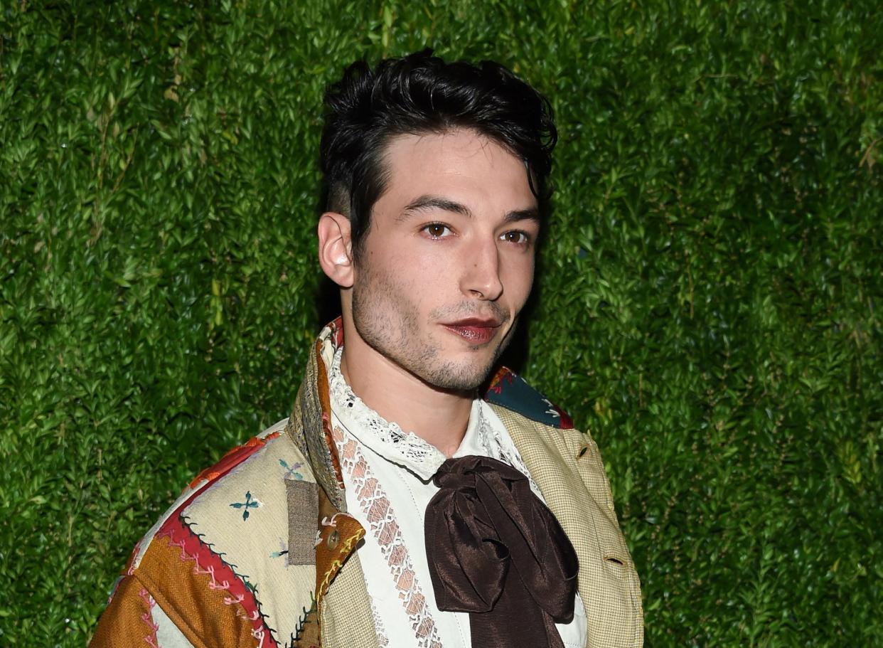 Ezra Miller attends the 15th annual CFDA/Vogue Fashion Fund event at the Brooklyn Navy Yard on Nov. 5, 2018.