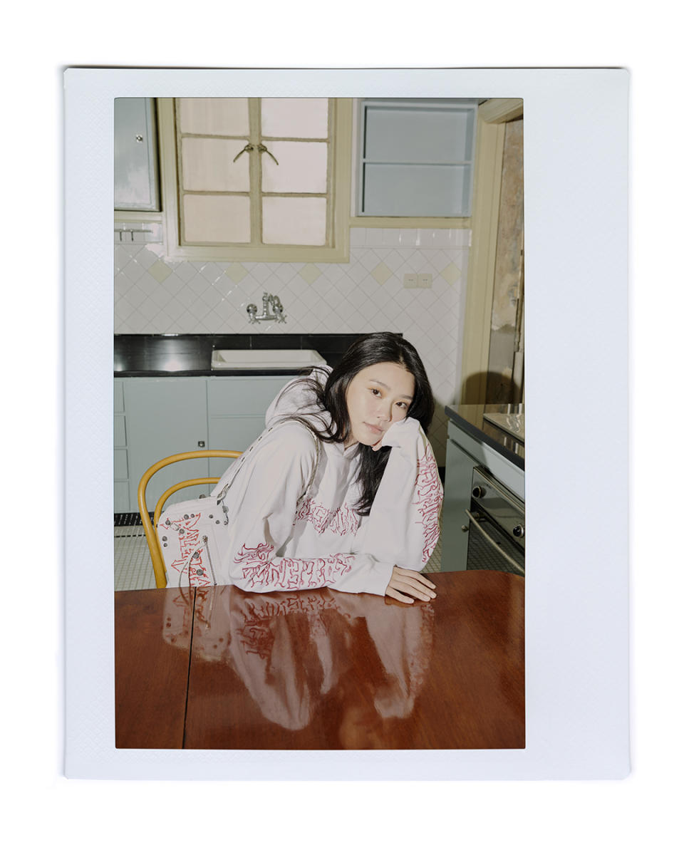 Chinese model Ming Xi featured in the “Paris Is Home” campaign.