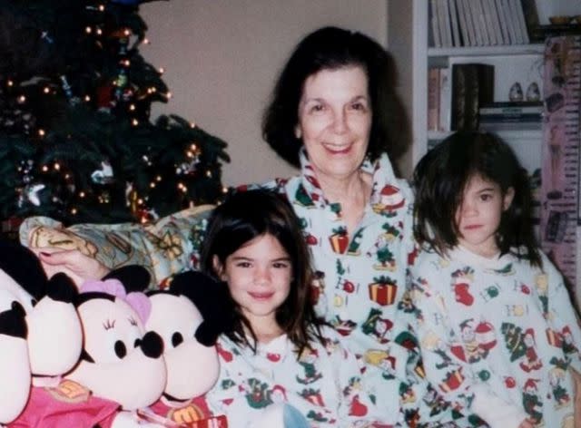 <p>Kylie Jenner/Instagram</p> Kendall and Kylie Jenner with their grandmother MJ