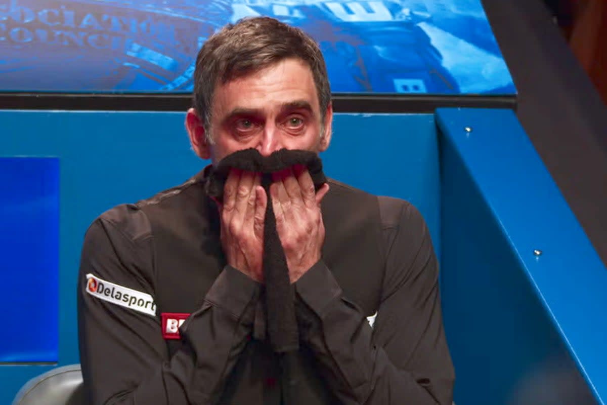 Ronnie O’Sullivan was in tears after winning the 2022 World Championships ( Amazon Prime Video)