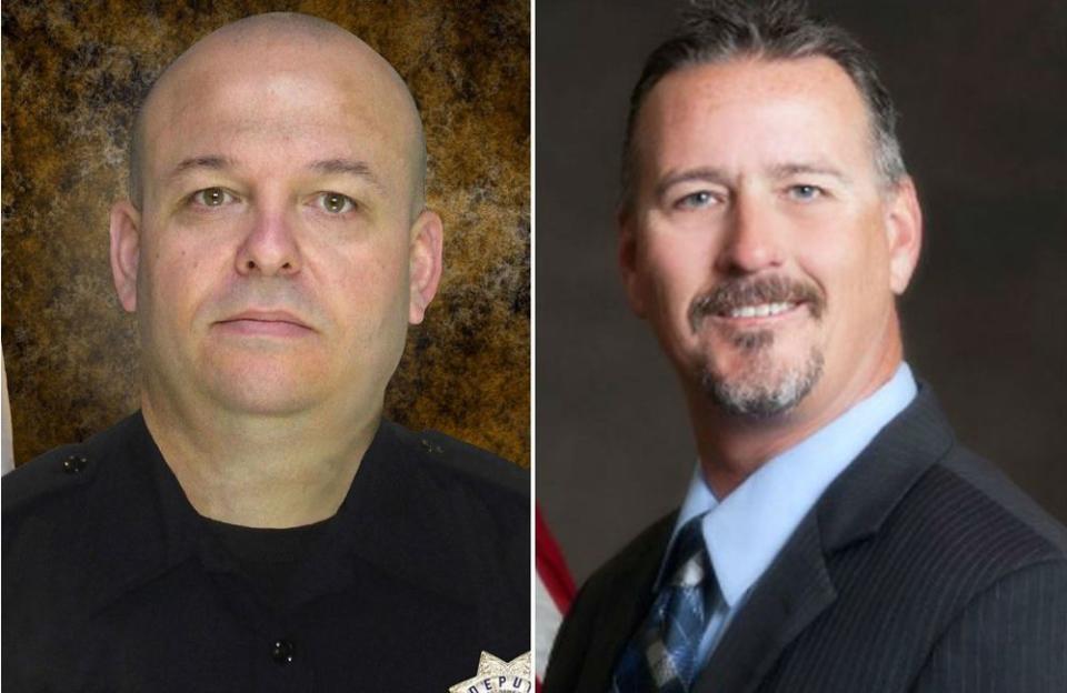 Sacramento County sheriff's deputy Danny Oliver (left) and Placer County sheriff's detective Mike Davis Jr.