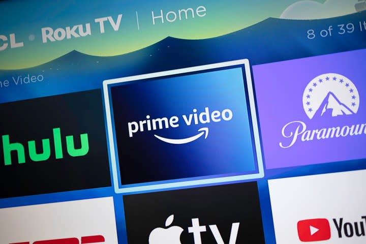 The Amazon Prime Video app icon on Roku.