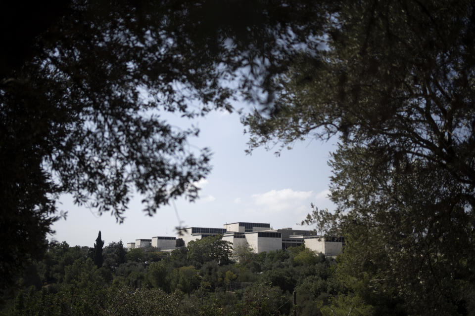 A general view of the Israel Museum in Jerusalem, Friday, Oct. 6, 2023. Israeli police have arrested an American tourist at the Israel Museum in Jerusalem after he hurled works of art to the floor, damaging two second-century Roman statues. The vandalism late Thursday raised questions about the safety of Israel's priceless collections, as well as concern about a rise in attacks on cultural heritage in Jerusalem. (AP Photo/Maya Alleruzzo)