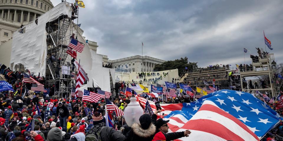 The mob at the Capitol riot.