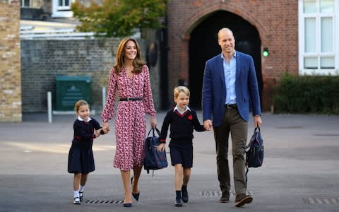 The Cambridge family - Credit: PA