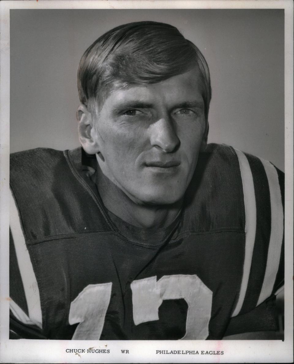 Chuck Hughes as a member of the Philadelphia Eagles.