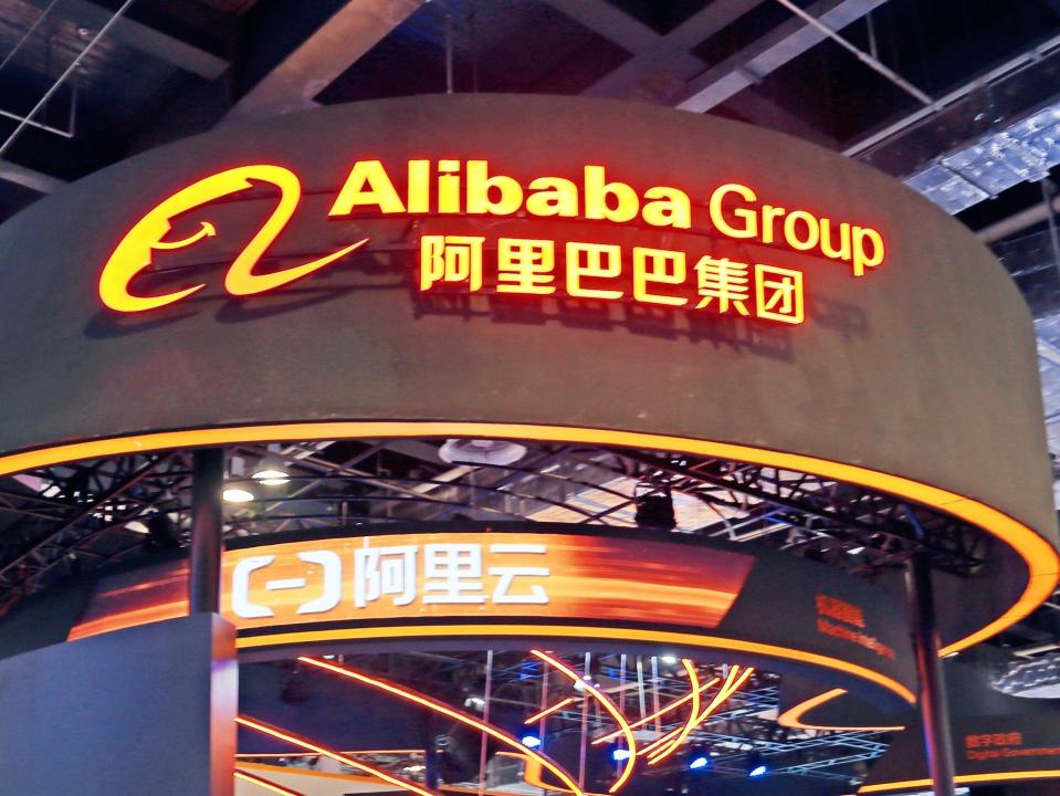 A scene of AI technology and digital smart Life at the Booth of Alibaba and Ant Group at the World Intelligence Congress in Shanghai, China, in July 2021.