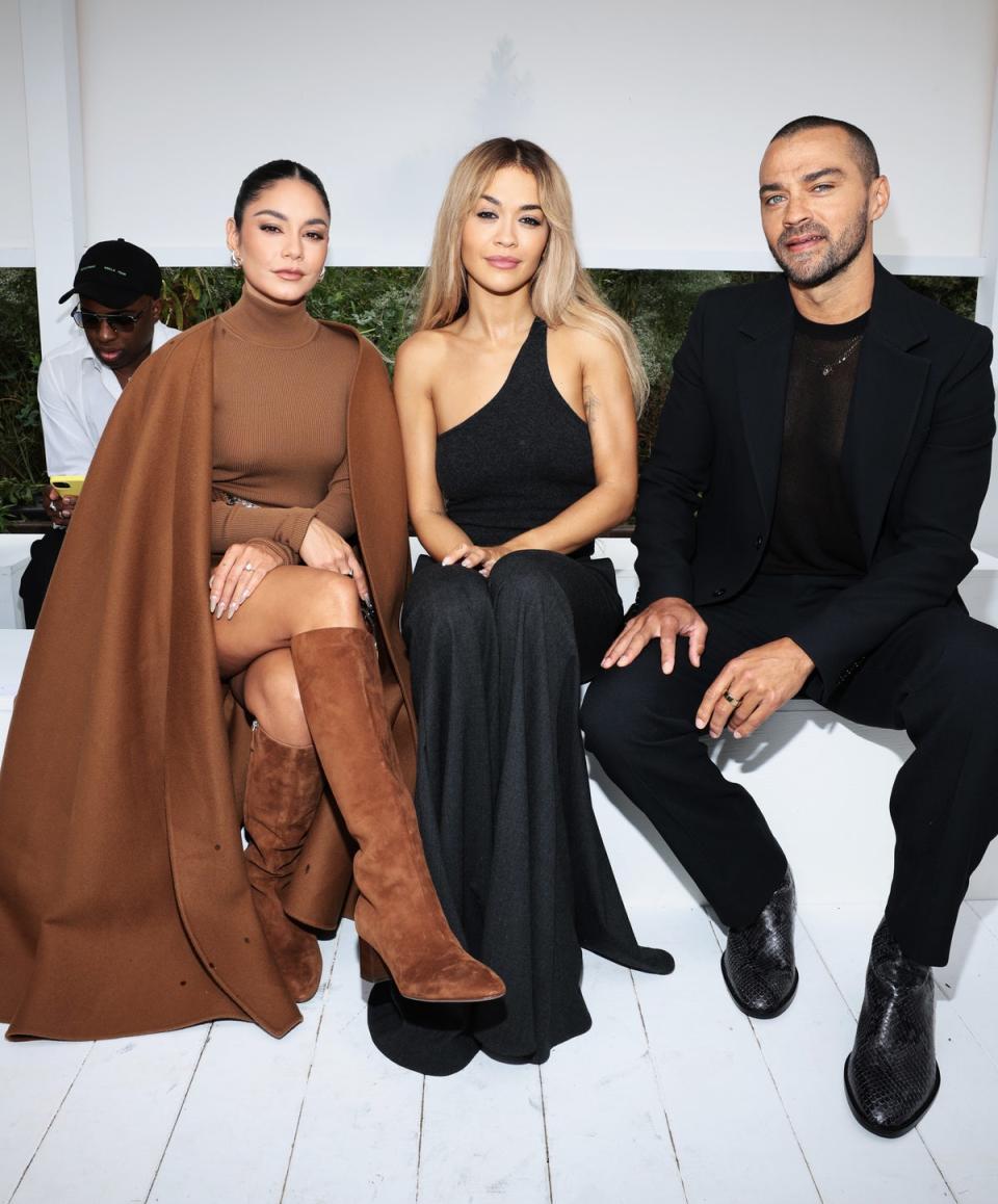 Vanessa Hudgens, Rita Ora and Jesse Williams at Michael Kors SS24 (Getty Images for Michael Kors)