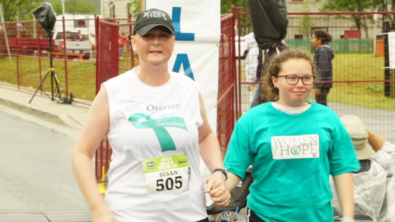 3 weeks after chemotherapy, Susan Glynn takes on the Tely 10