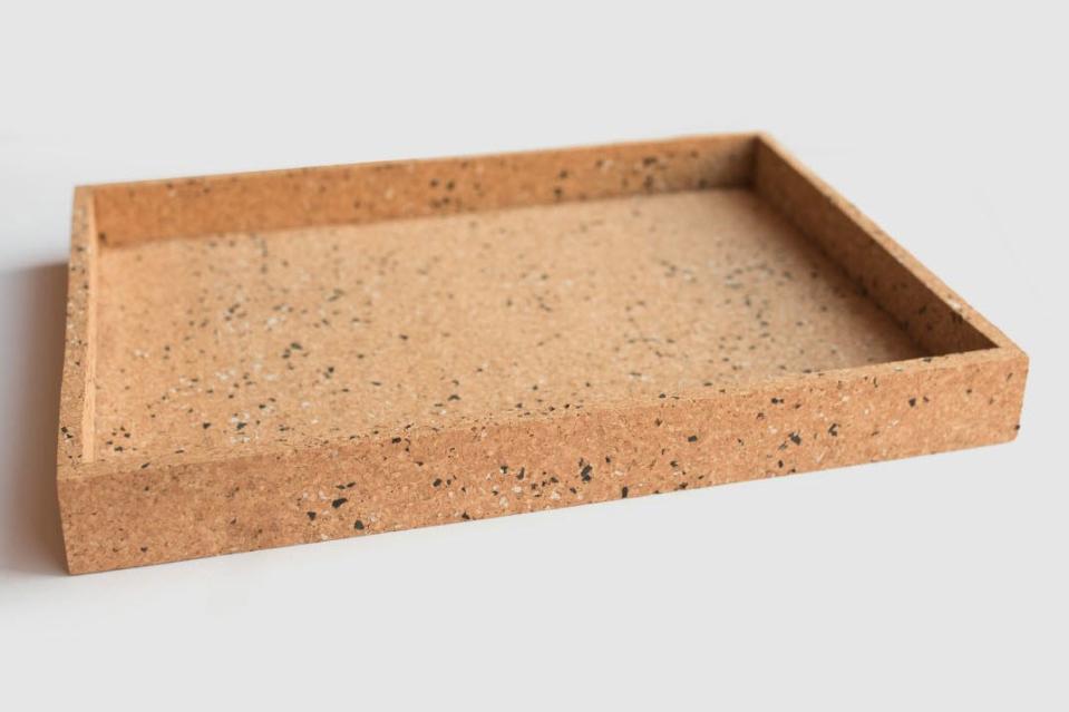 SHOP NOW: Rectangle Cork Desk Tray by Milligram, $40, milligram.com