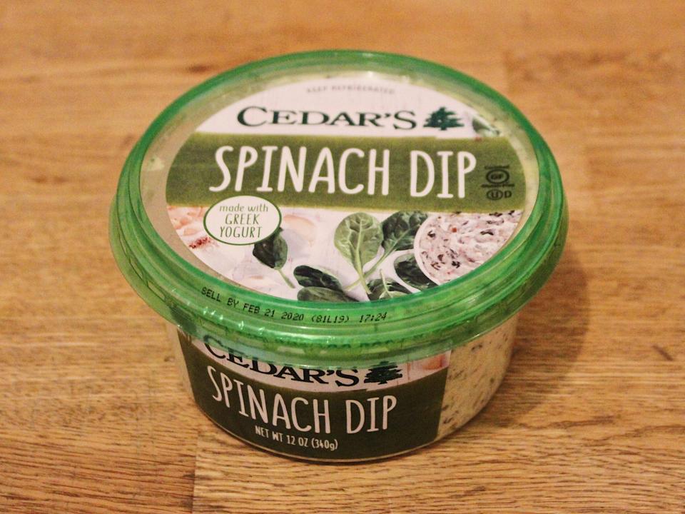 cedars stop and shop spinach dip