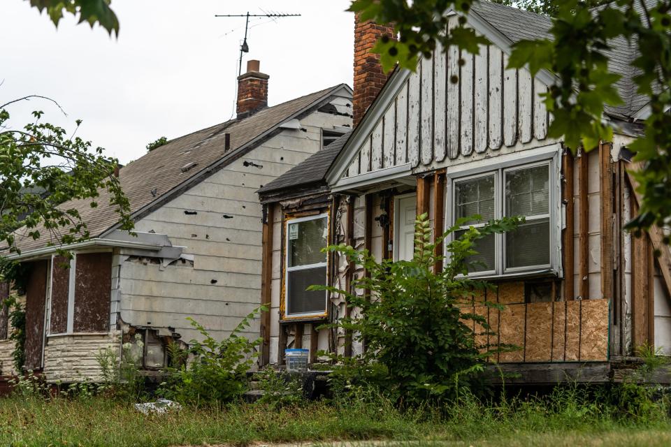 Sonja Bonnett, 42, was evicted from a neighborhood on Detroit's east side.