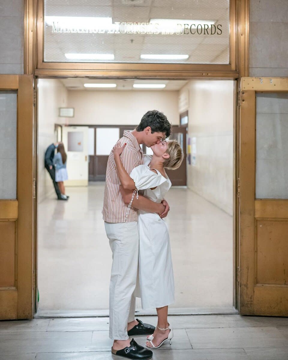 AnnaSophia Robb Teases 'Soon' as She Shares Photo of Courthouse Kiss with Fiancé Trevor Paul