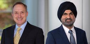 (Left) Marco Bruzzano, senior vice president, Corporate Strategy and Regulatory Affairs. (Right) Jaspreet Singh, vice president of Corporate Services.