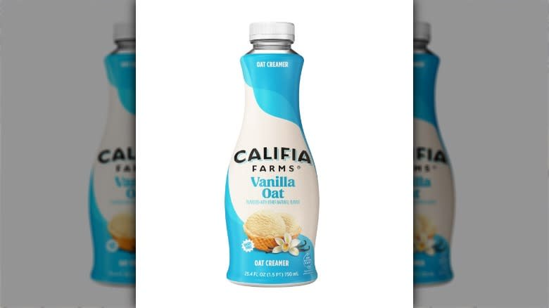 bottles of califia farm oat creamer 