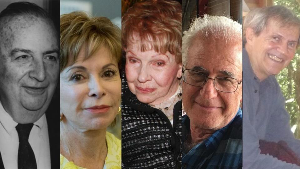 Baruj Benacerraf, Isabel Allende, Sofía Ímber, Víctor Penchaszadeh y Rodrigo Arocena